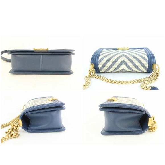 Chanel Boy Limited Edition Chevron Leather Bag - Picture 3 of 6